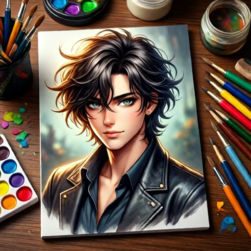 Персонализированный арт-портрет в стиле аниме