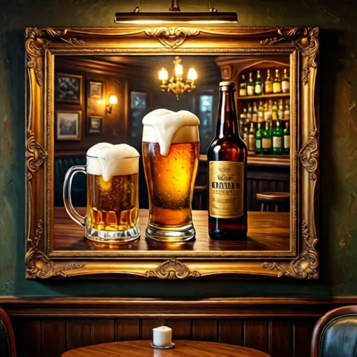 Авторська робота: картина з пивною тематикою