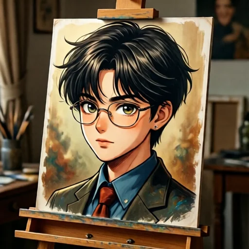 Персонализированный арт-портрет в стиле аниме