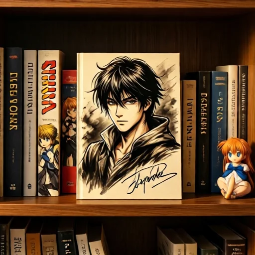 Збірник манги з автографом автора