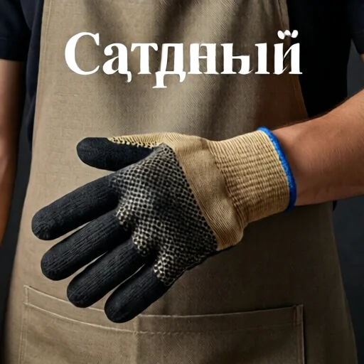 Фартук и перчатки для гриля из плотной ткани