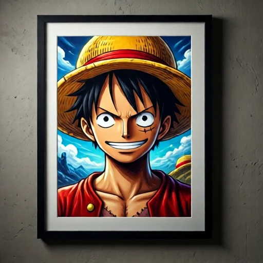Персонализированный арт-портрет с Луффи