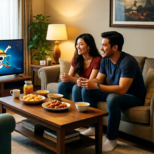 Атмосферный вечер с просмотром One Piece