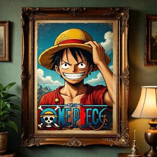 Антикварный постер из One Piece