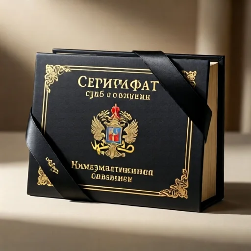 Сертификат в клуб или на нумизматическую выставку