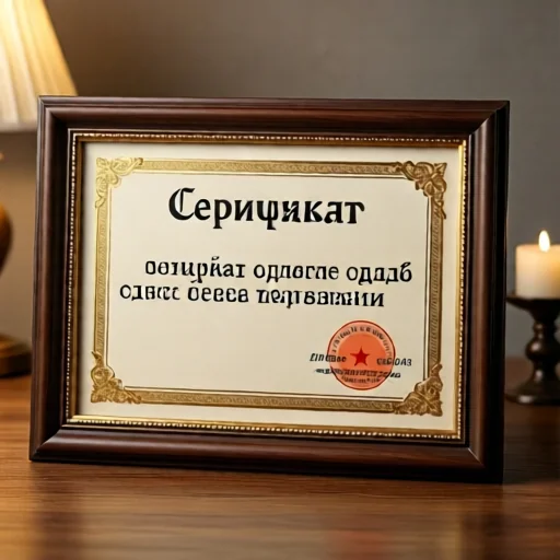 Сертификат на отдых после защиты