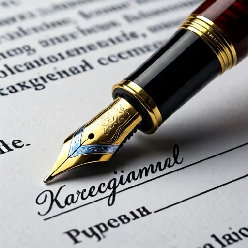 Якісна ручка для підпису документів