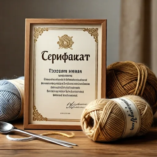 Сертификат в магазин пряжи