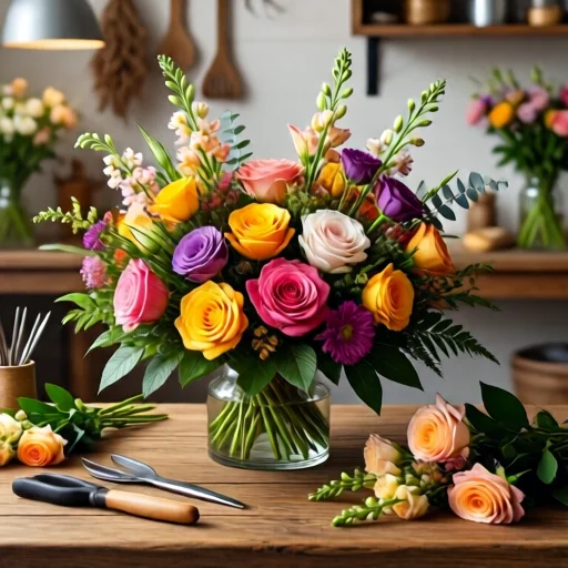 Опыт - совместный мастер-класс по флористике