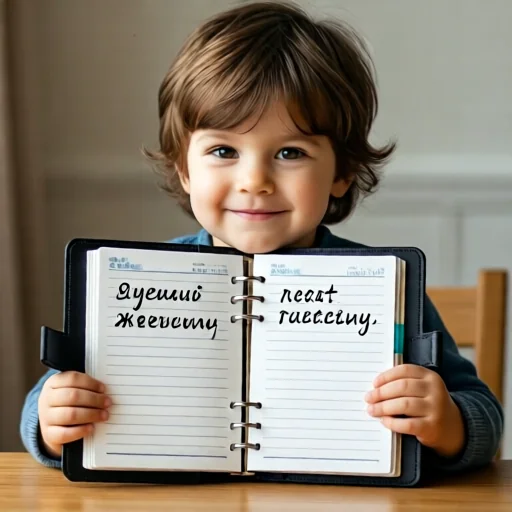 Красивый ежедневник для заметок о ребёнке