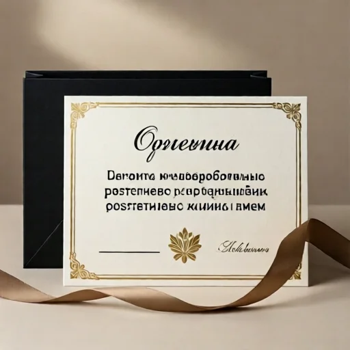 Открытка с благодарностью от постоянного клиента