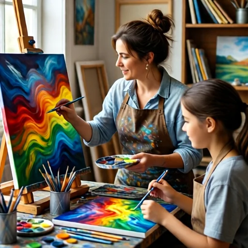 Совместный мастер-класс по живописи