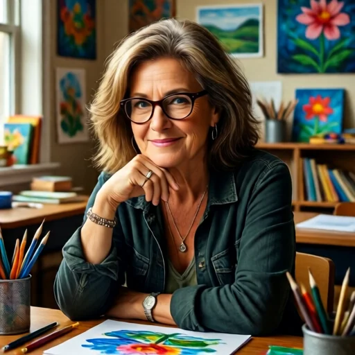 Оригинальный арт-портрет учителя