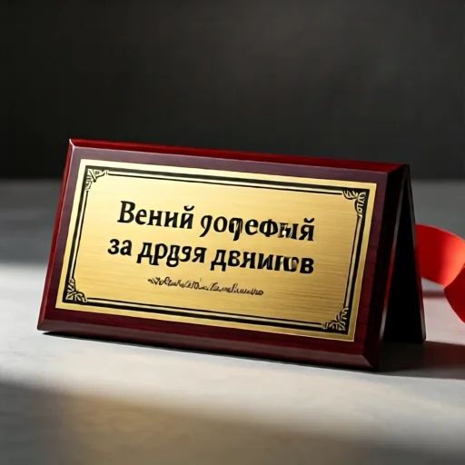 Именной знак отличия за годы работы