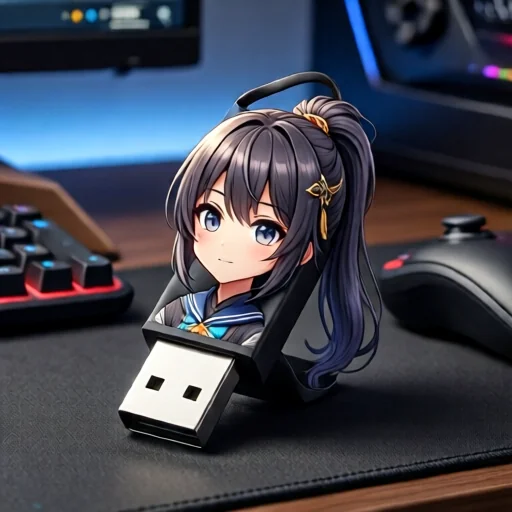 Тематический USB-флеш накопитель в стиле аниме