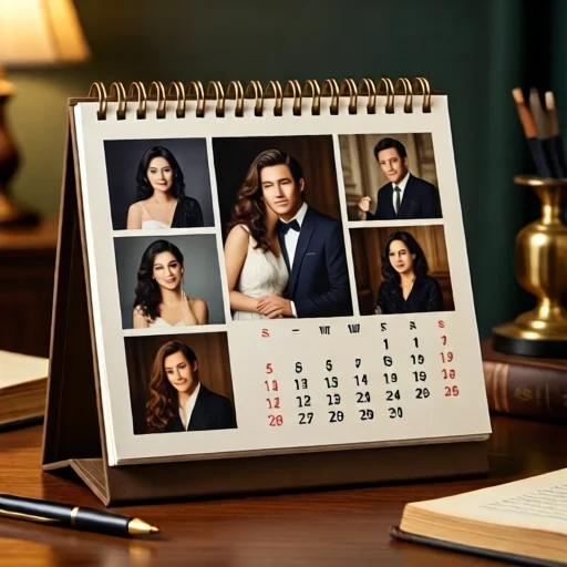Кастомный календарь с личными фотографиями