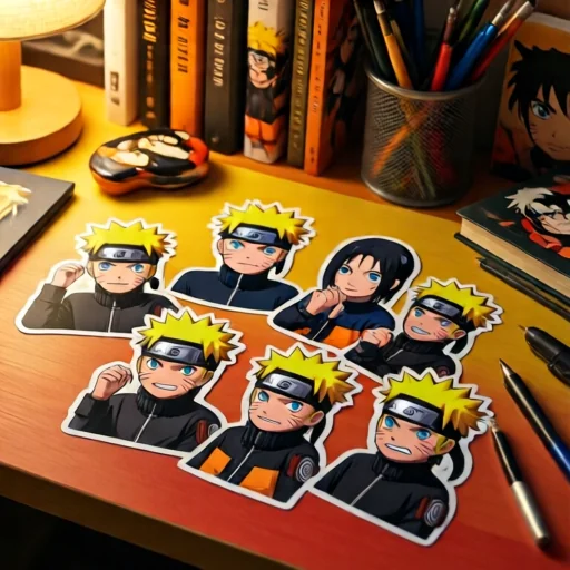 Набор стикеров с персонажами Наруто