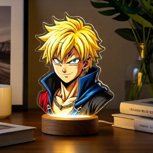 Персонализированный светильник с именем героя