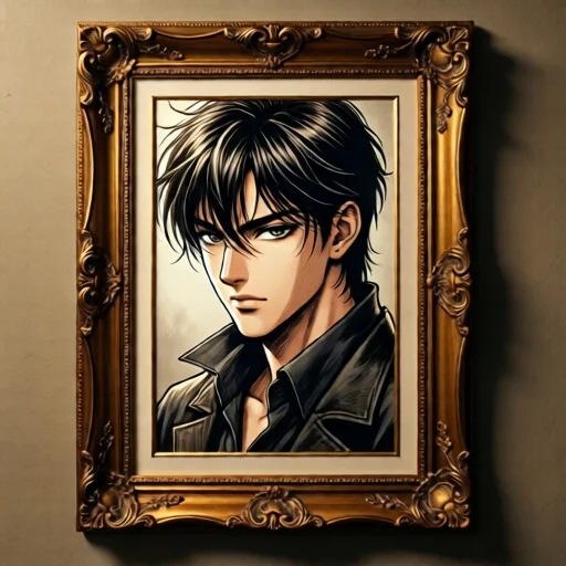 Оригинальная страница манги от автора