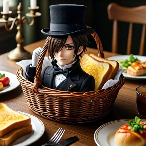 Кошик для тостів у стилі Black Butler