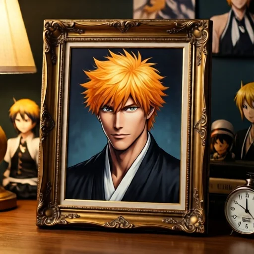 Персонализированный арт-портрет в стиле Bleach