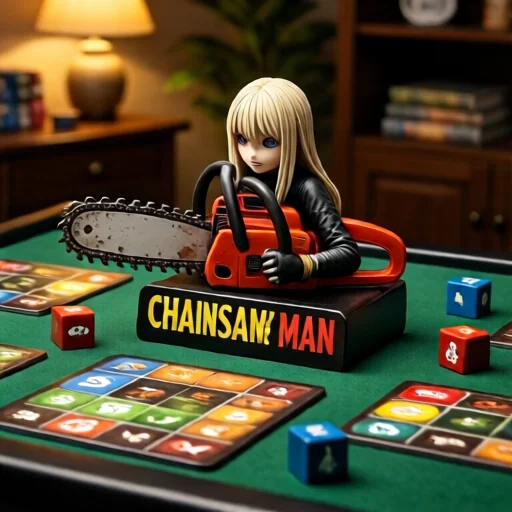 Кастомная настольная игра на основе Chainsaw Man