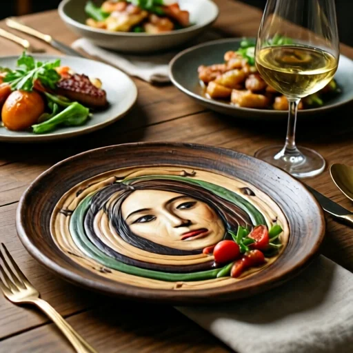 Авторская работа: уникальная тарелка от местного художника