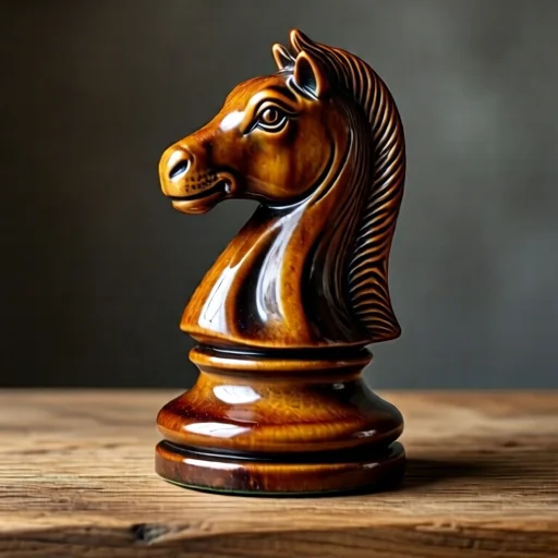 Шахматная фигура из керамики
