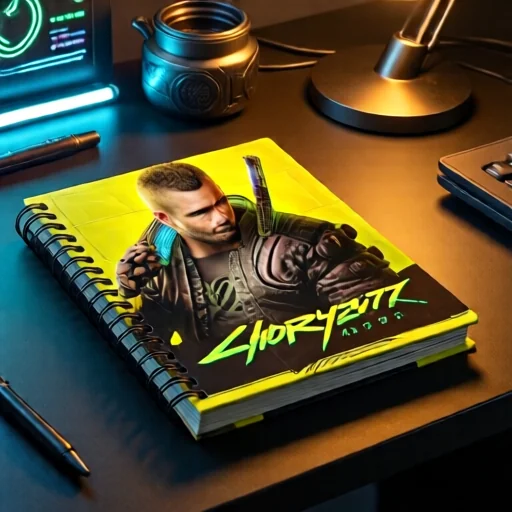 Книга с концепт-артом Cyberpunk 2077