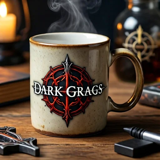 Керамическая чаша с символикой Dark Souls