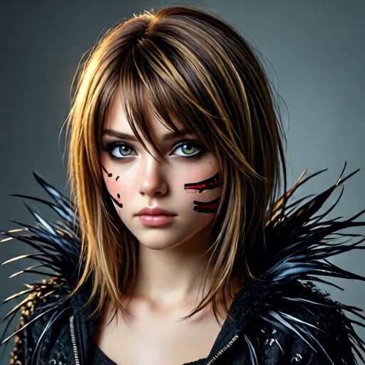 Арт-портрет у стилі Death Note