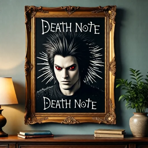 Антикварний постер Death Note