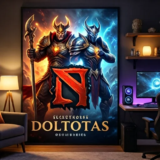 Персонализированный постер с героями Dota 2