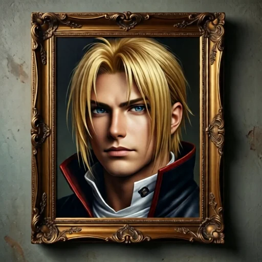 Эмоциональный арт-портрет в стиле Fullmetal Alchemist