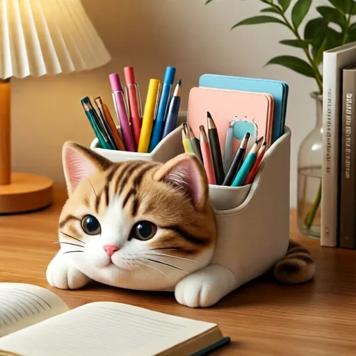 Котячий органайзер для канцелярії