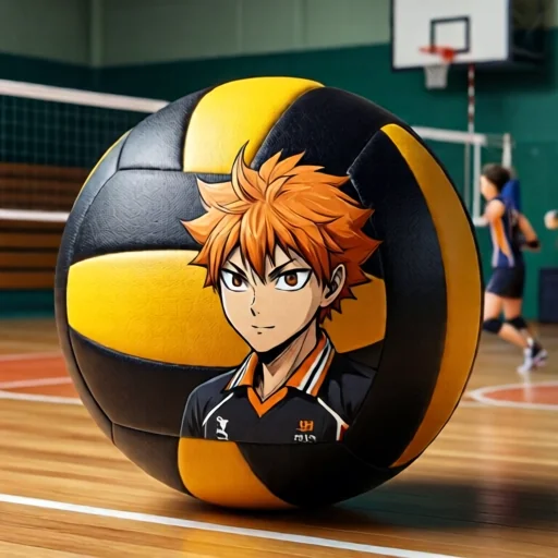 Кастомизированный волейбольный мяч с персонажами Haikyu