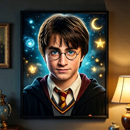 Авторский арт-портрет в стиле Гарри Поттера
