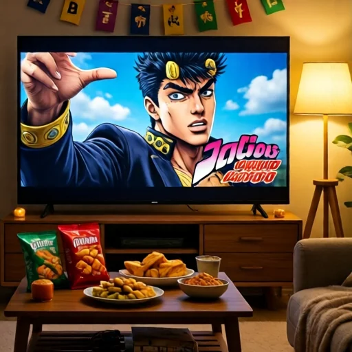 Вечеринка с просмотром любимых эпизодов JoJo's