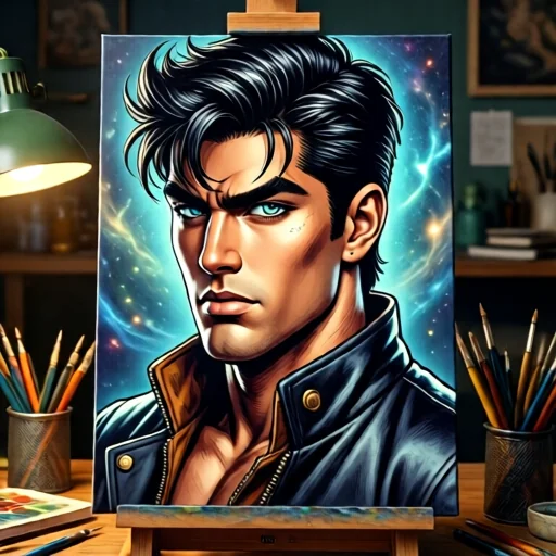 Персонализированный арт-портрет в стиле JoJo's