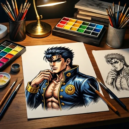 Курс рисования персонажей JoJo's Bizarre Adventure