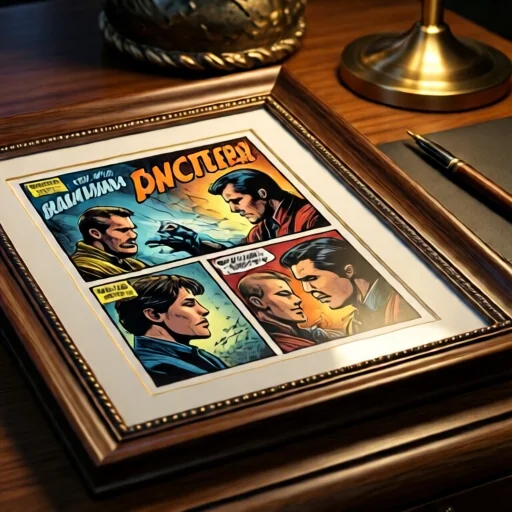 H2: Оригинальная страница комикса с подписью автора