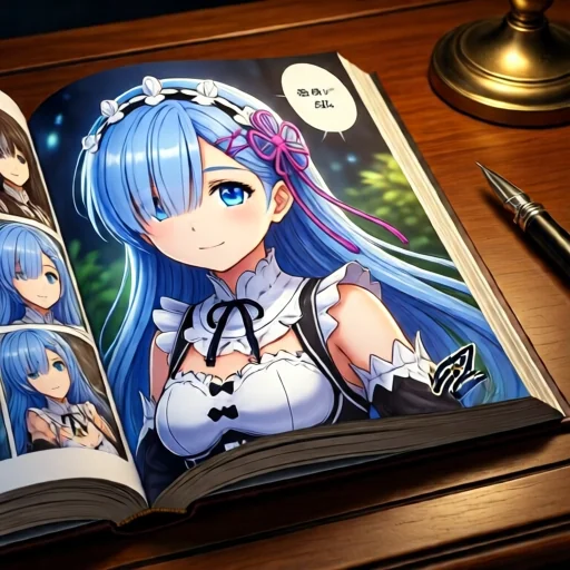 Оригинальная страница манги Re:Zero от автора