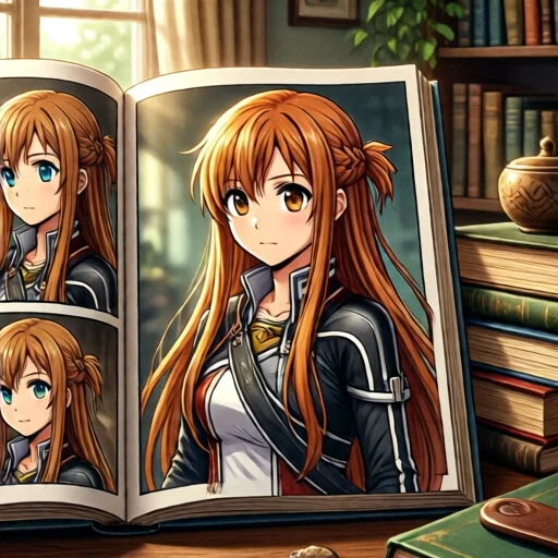 Оригинальная страница манги Sword Art Online