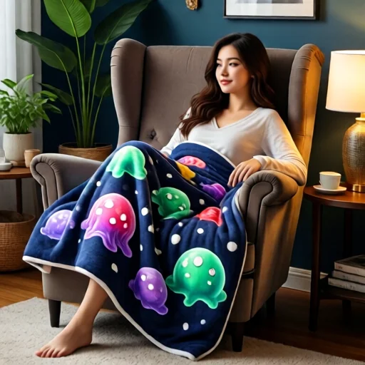 Персонализированный плед с символикой Tensei Slime
