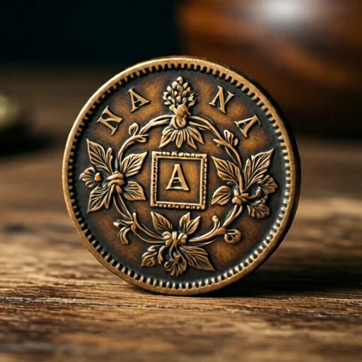 Оригинальная антикварная монета к дню рождения