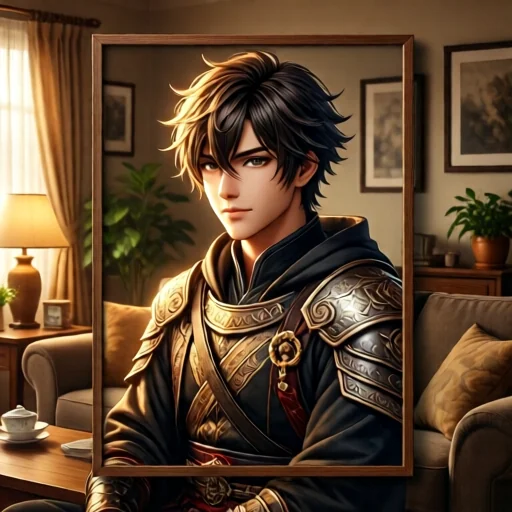 Кастомний арт-портрет героя аніме