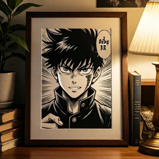 Оригінальна сторінка манги Mob Psycho 100