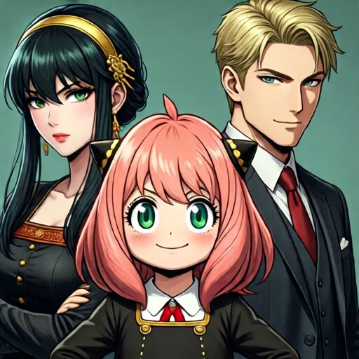 H2: Оригінальний арт-портрет у стилі Spy x Family