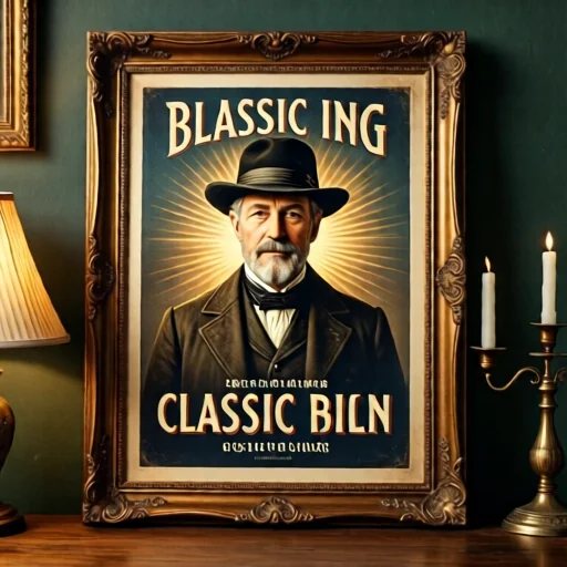 Антикварный постер с первого показа книги