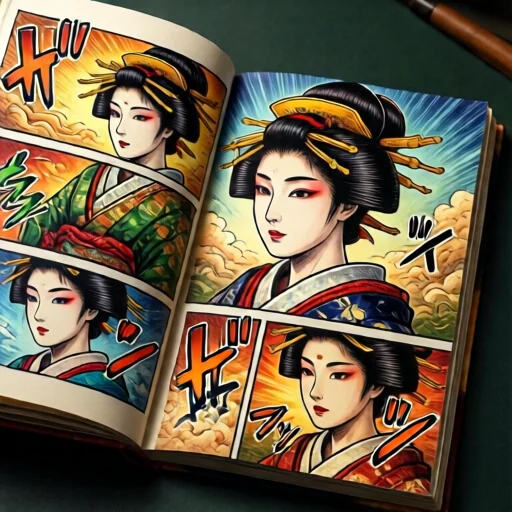 Оригінальна сторінка манги, намальована автором